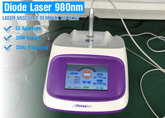 Màn hình cảm ứng cầm tay Máy loại bỏ laser 980nm để điều trị suy tĩnh mạch / điều trị mụn trứng cá