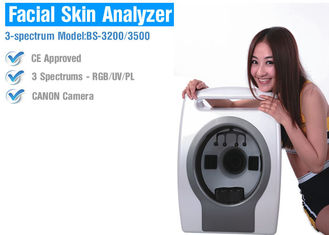 Beauty Salon Máy kiểm tra da mặt đầy đủ với Hỗ trợ đa ngôn ngữ UV / RGB / PL