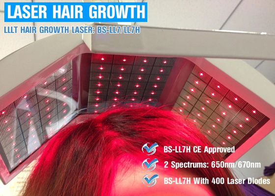 Trị liệu tóc LLLT Liệu pháp laser Phát triển tóc bằng Real Diodes Laser Hair Regrowth Machine