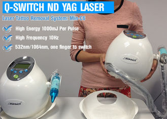 ND YAG Q - Laser chuyển đổi để xóa hình xăm với vòng lặp tự làm mát bằng không khí