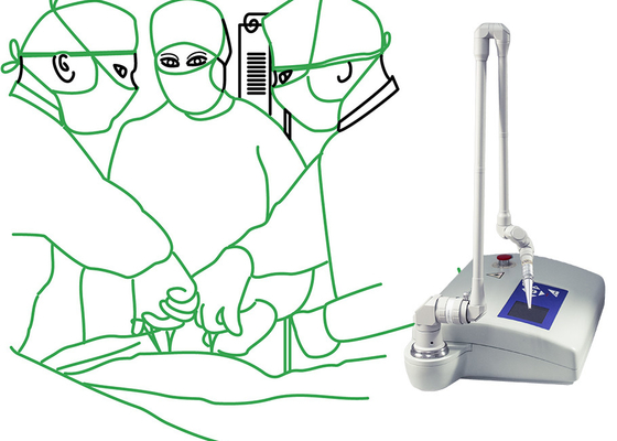 Máy phẫu thuật thú y CO2 Fractional Laser Máy cầm tay 15W Công suất 110cm Bán kính làm việc